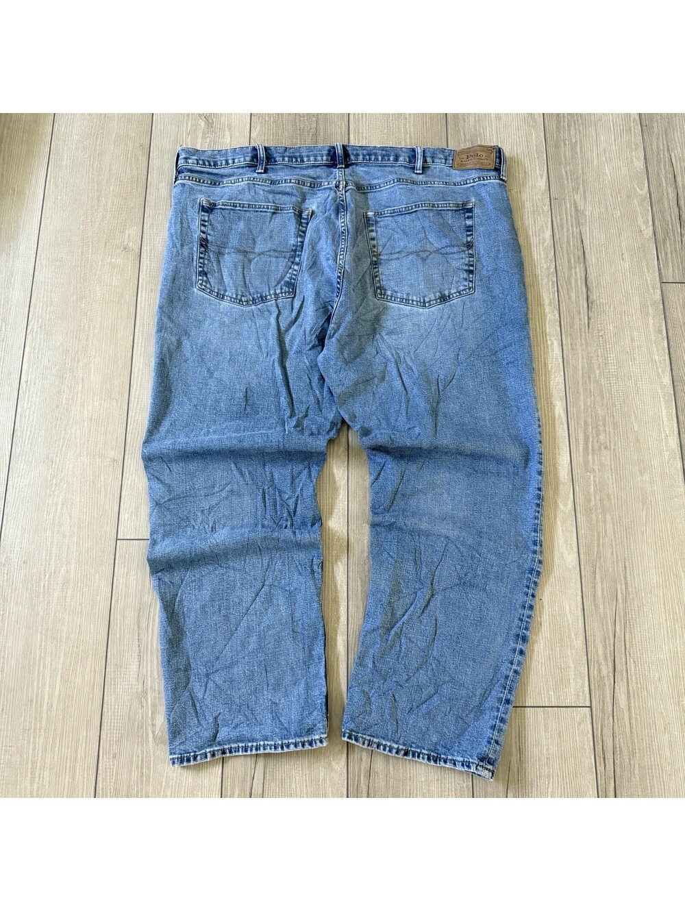 Polo Ralph Lauren Hampton Men’s 46x30 Relaxed Straight Blue Jeans Denim Big Tall